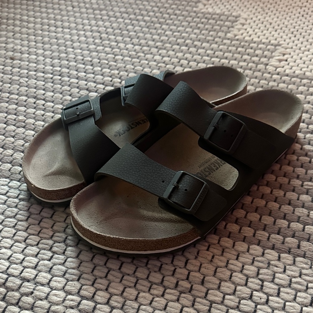 Birkenstock Dark Green Sandals with Adjustable Straps